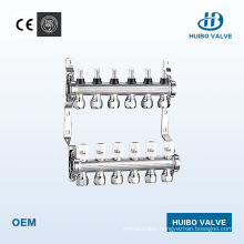 Stainless Steel Underfloor Heating Manifold with Flow Meter